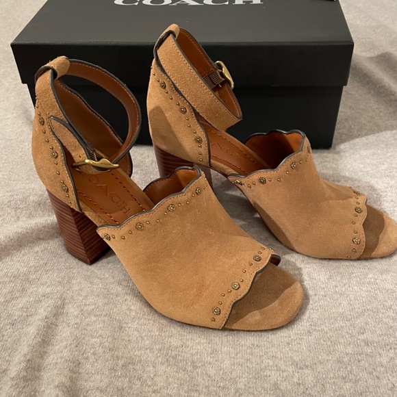 Coach Marnie Suede Sandals size 6 - Picture 4 of 14